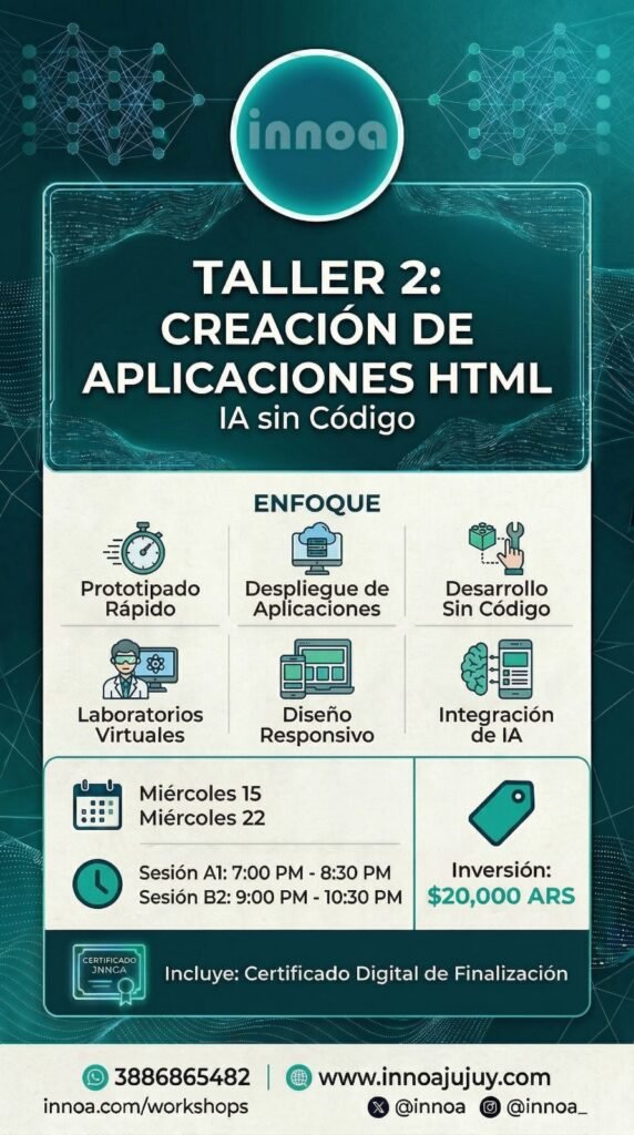 Portada de Creación de Aplicaciones HTML